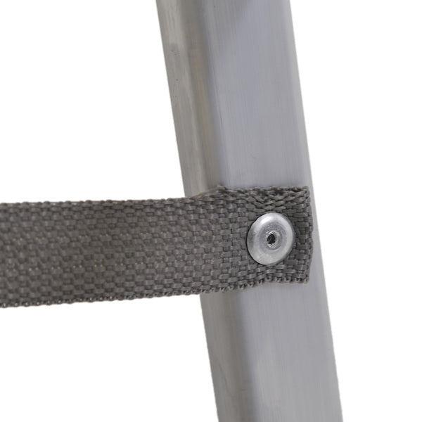 Escada Alumínio 5 Degraus 1,53m 120kg Prata e Vermelho Reisam